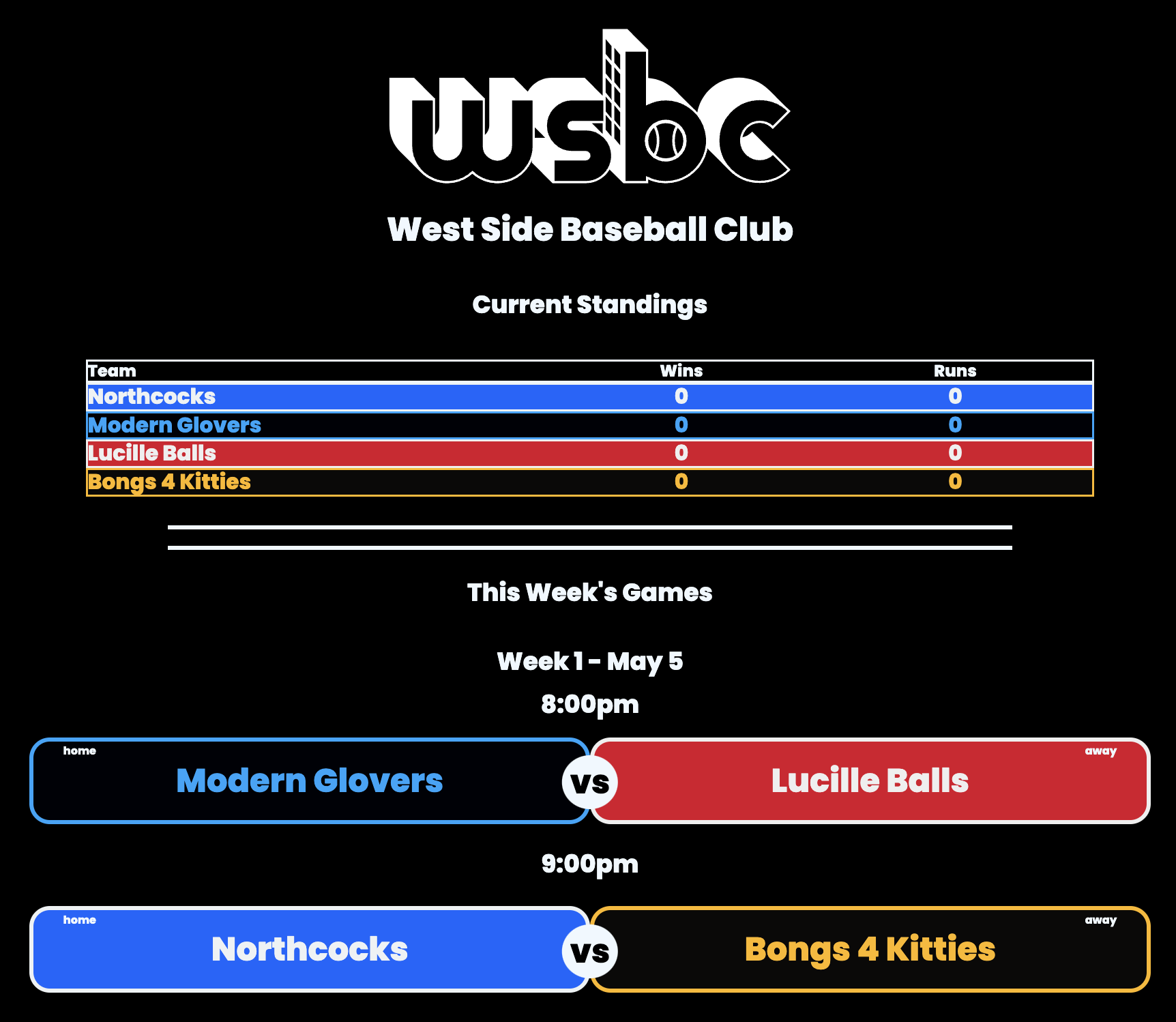 Screenshot of WSBC website.